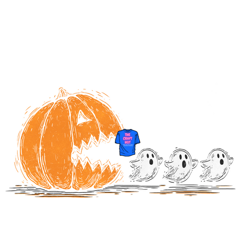 Halloween DTF Transfer - Fall - Pacman Ghost