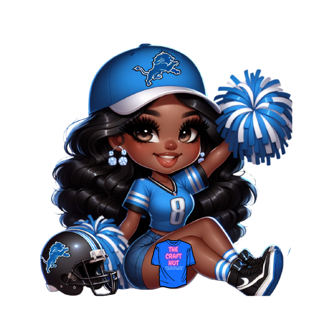 Lions DTF Transfer - Cheerleader 4