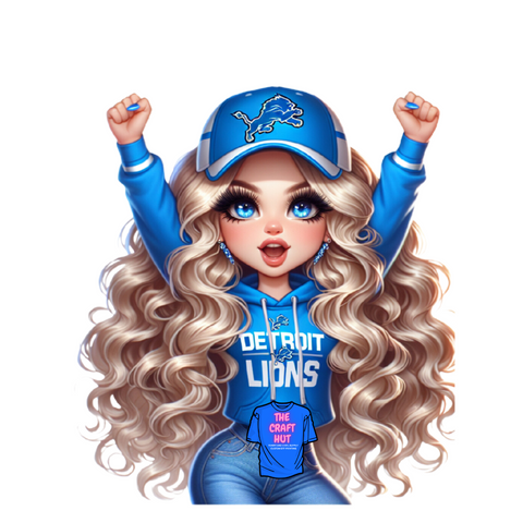 Lions DTF Transfer - Cheerleader 2