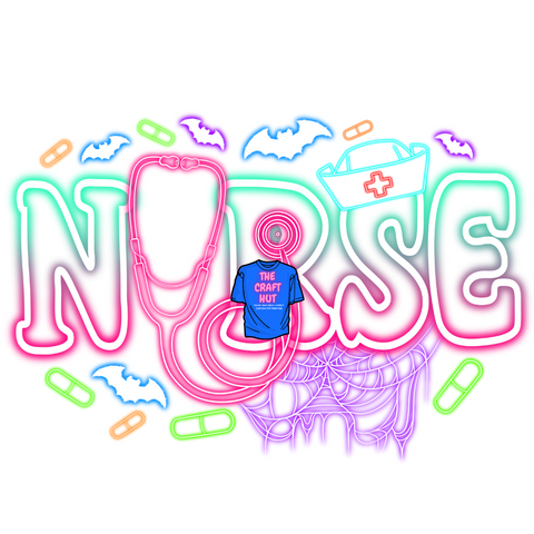 Fall/Halloween DTF Transfer - NURSE Neon