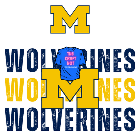 College Football DTF Transfer - Wolverines Repeat W/Pocket