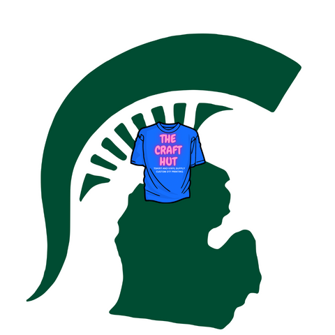 College Football DTF Transfer - Michigan State Michigan W/ Helmet
