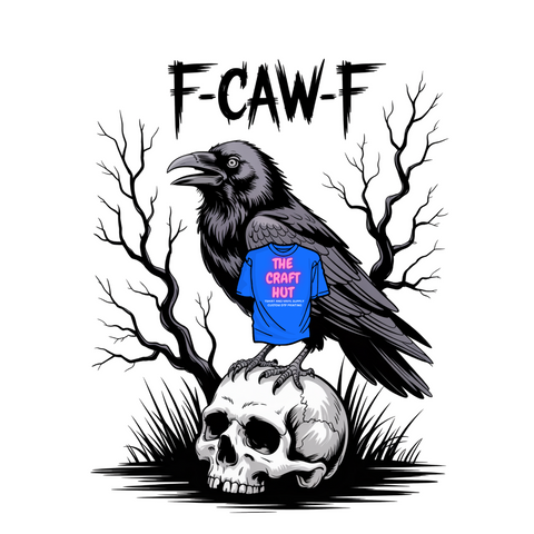 Halloween/Fall DTF Transfer - F-Caw-F Crow