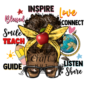 Teacher DTF Transfer - Teacher Head 2