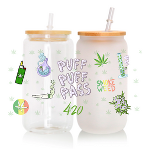 UV DTF- Puff Puff Pass