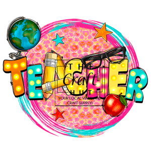 Teacher DTF Transfer - Teacher Globe