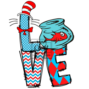 Reading Month DTF - Cat In The Hat LOVE
