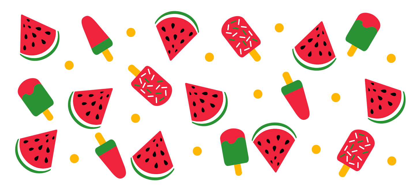 UV DTF WRAP-Watermelons and popsicles