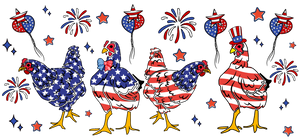 UV DTF Wrap-patriotic chicken