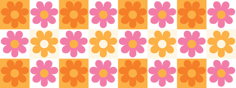 UV DTF WRAP-Checkers and daisies