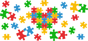 UV DTF Wrap-Puzzle pieces Autism