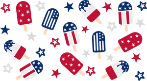 UV DTF Wrap-patriotic Popsicles and stars