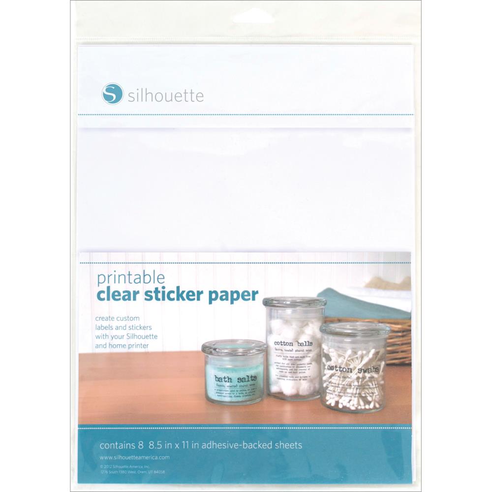 Silhouette Clear Sticker Paper