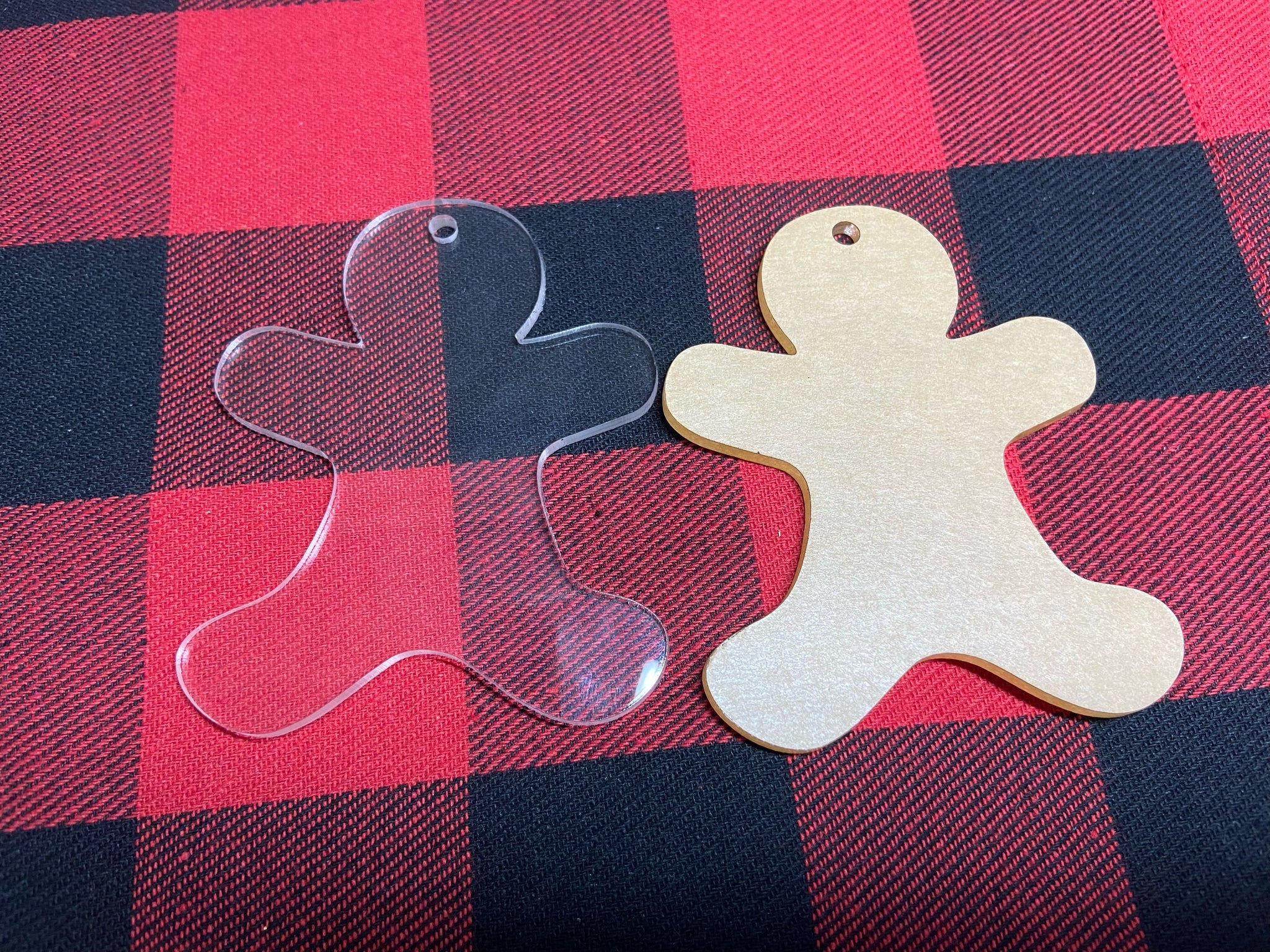 Clear Acrylic Gingerbread