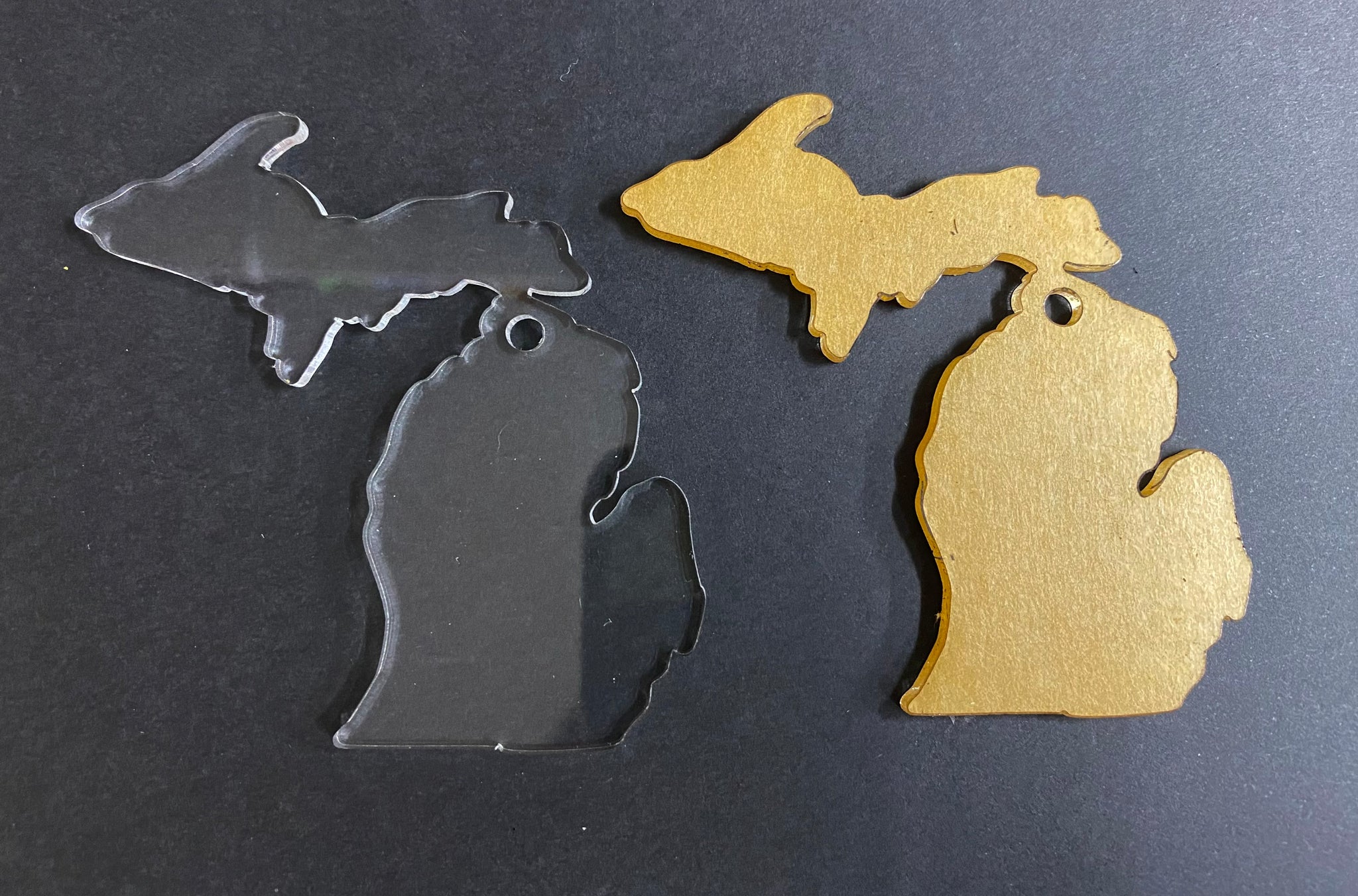 Clear Acrylic Michigan 3''