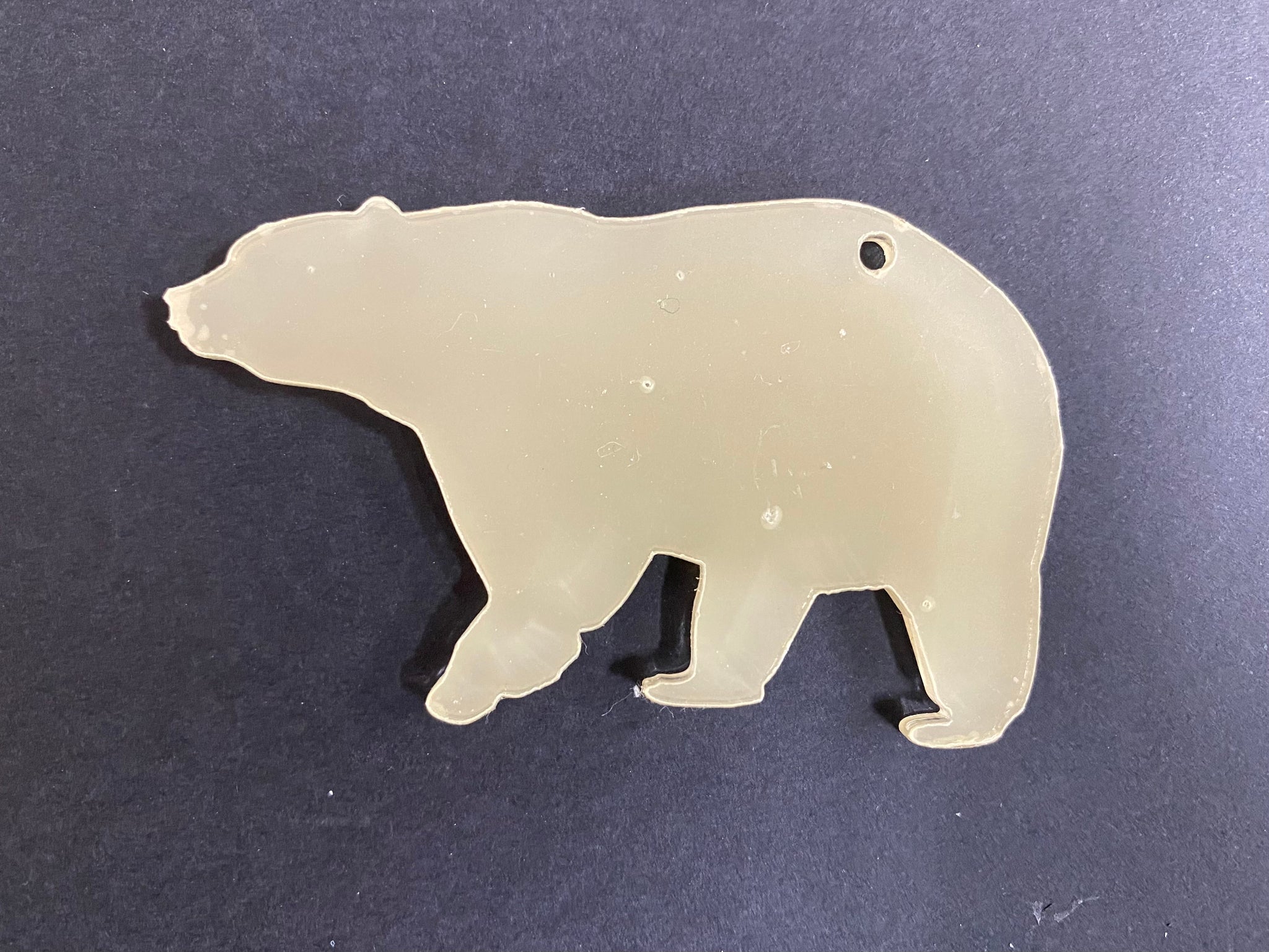 Clear Acrylic Bear 3''