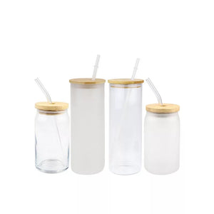 Bamboo Lid Glass Sublimation Tumbler – The Craft Hut SCS