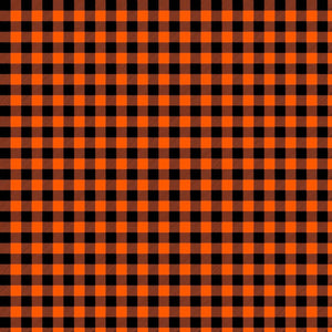 Orange and Black Plaid Adhesive