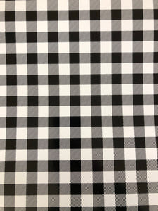 White Plaid Adhesive