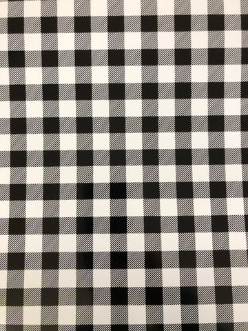 White Plaid Adhesive