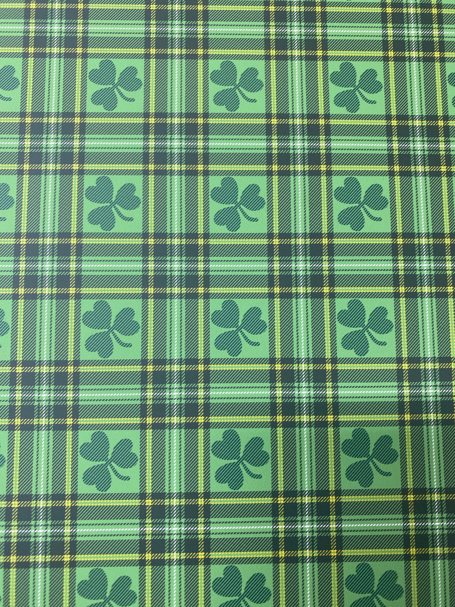 Shamrock Plaid HTV