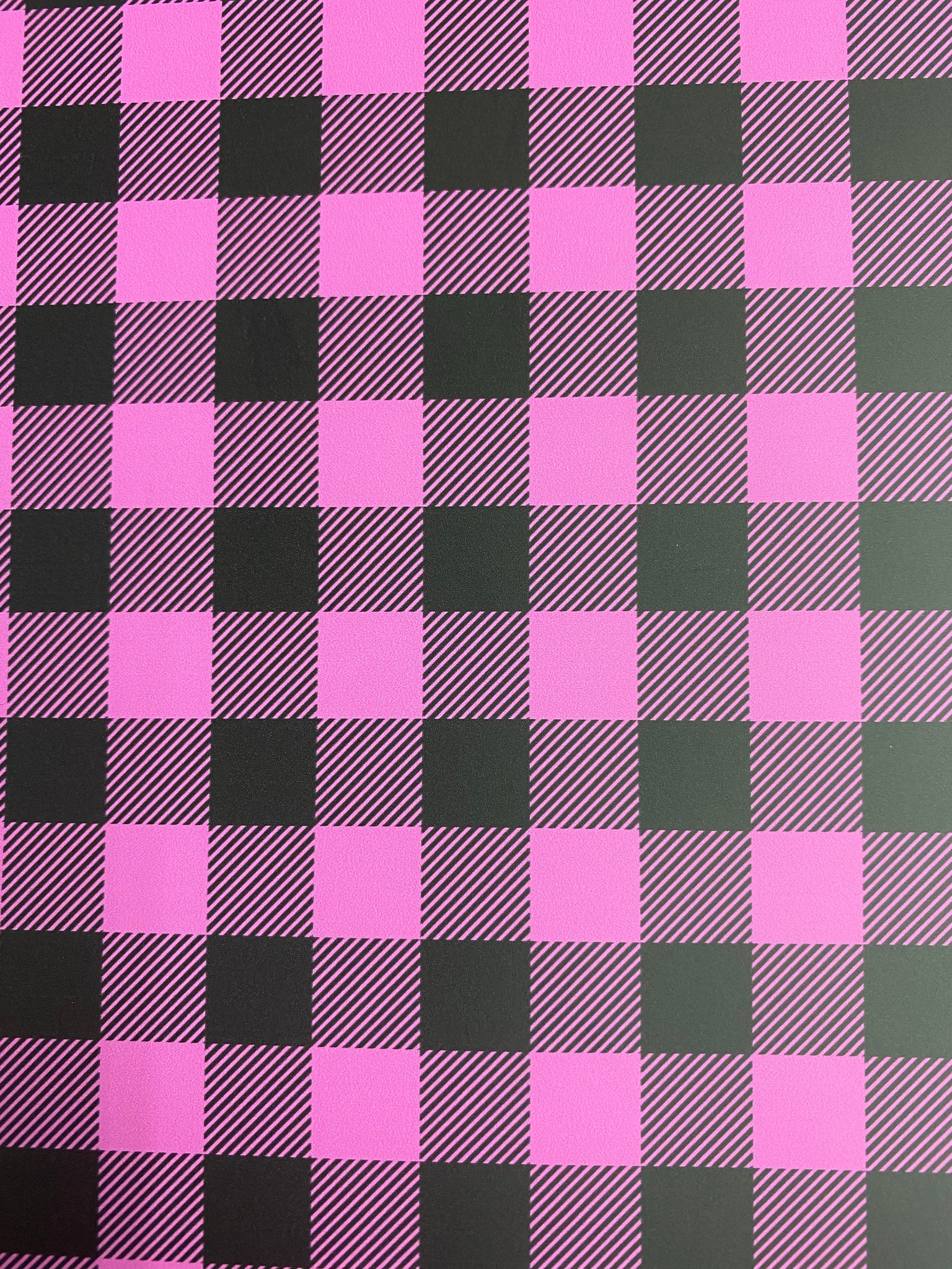 Pink Plaid HTV