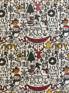 Christmas Typography Pattern HTV
