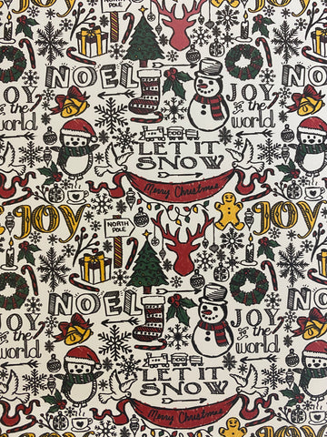 Christmas Typography Pattern HTV