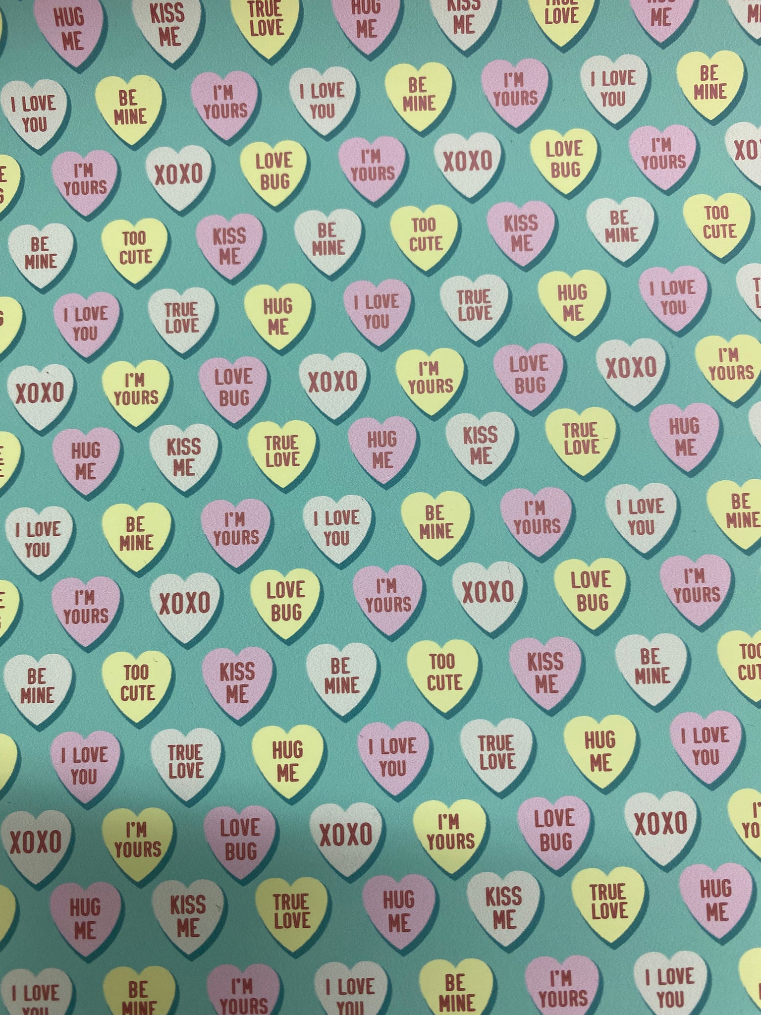 Word Heart Pattern HTV