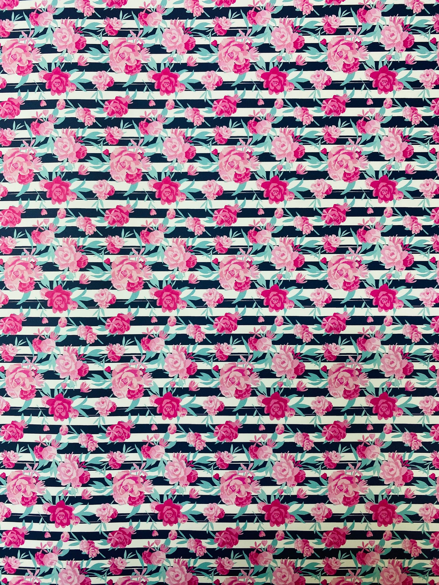 Pink Striped Peonies HTV