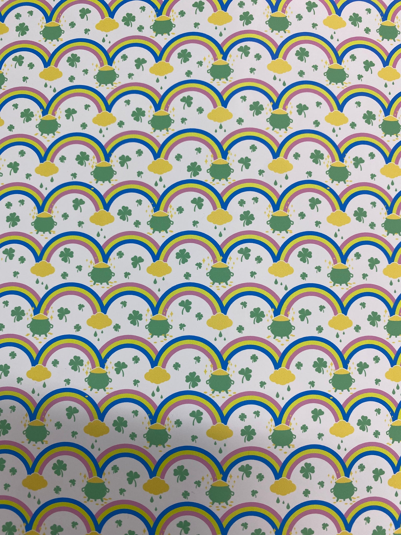 Rainbow Irish Pattern HTV