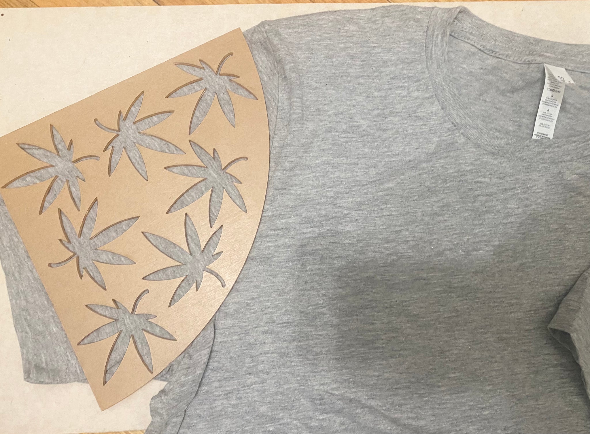 Cannabis Sleeve Bleach Stencil