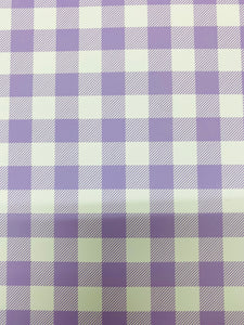 Purple And White Plaid HTV