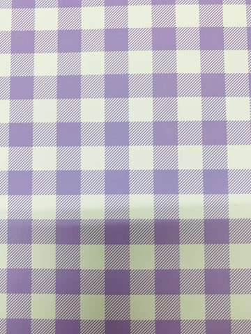 Purple And White Plaid HTV