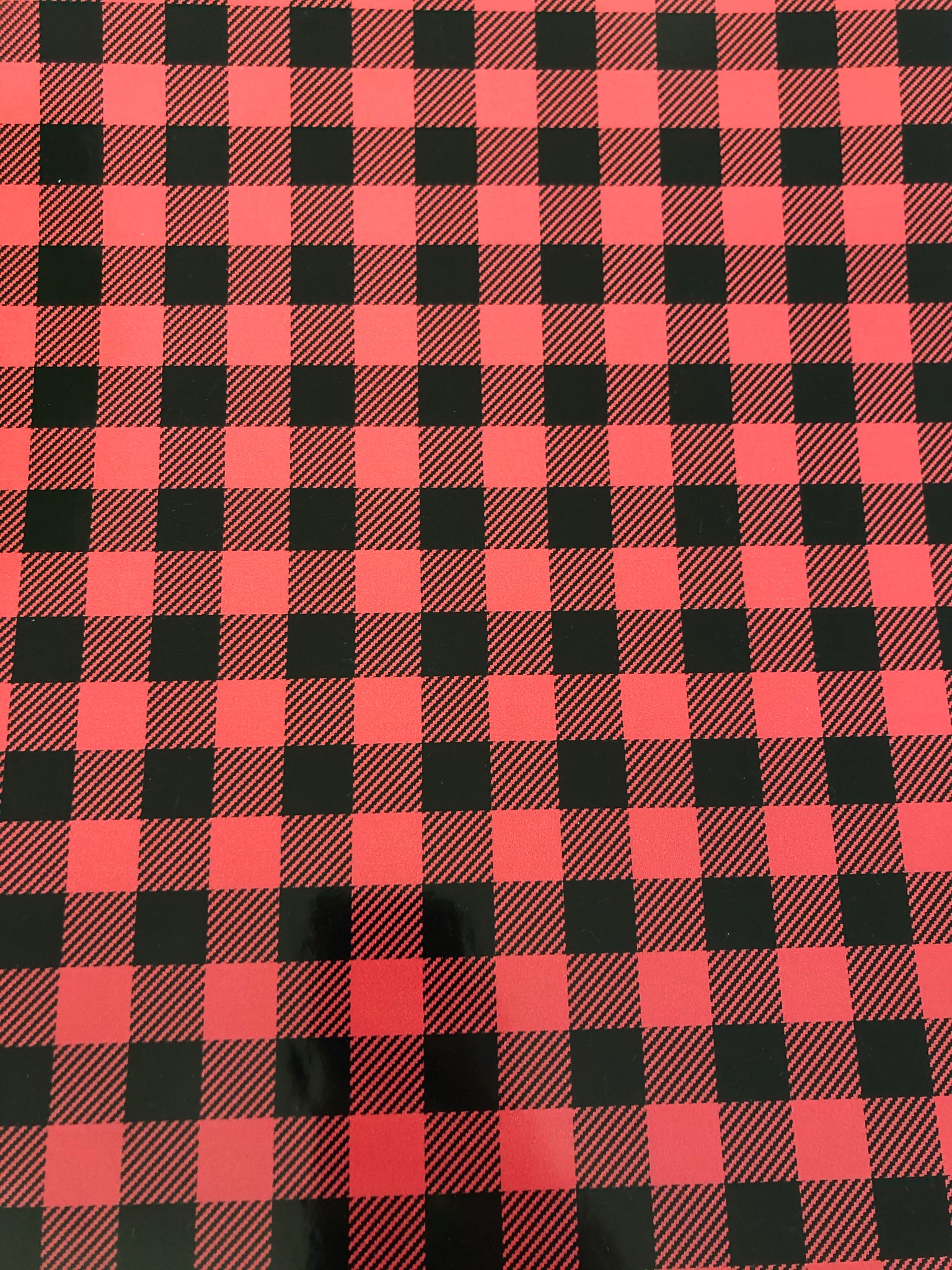 Red Plaid Adhesive