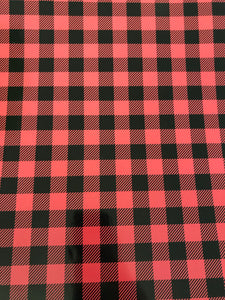 Red Plaid Adhesive