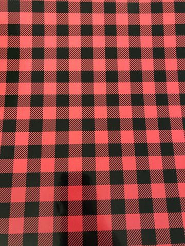 Red Plaid Adhesive