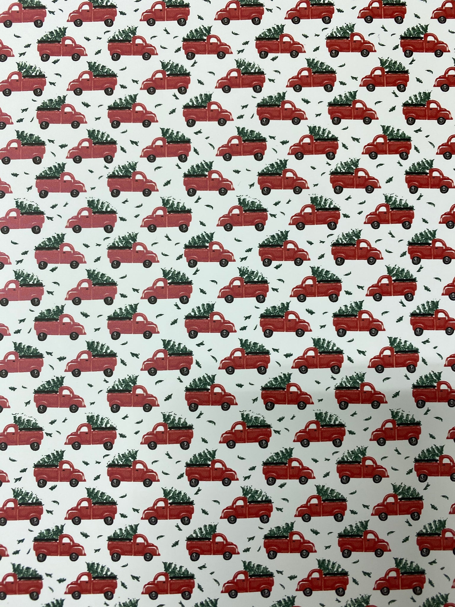 Red Truck Pattern HTV