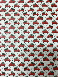 Red Truck Pattern HTV