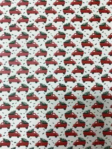Red Truck Pattern HTV
