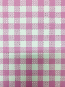 Pink and White Plaid HTV