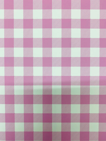 Pink and White Plaid HTV