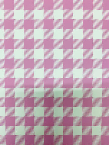 Pink and White Plaid HTV