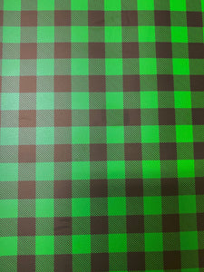 Green Buffalo Plaid HTV