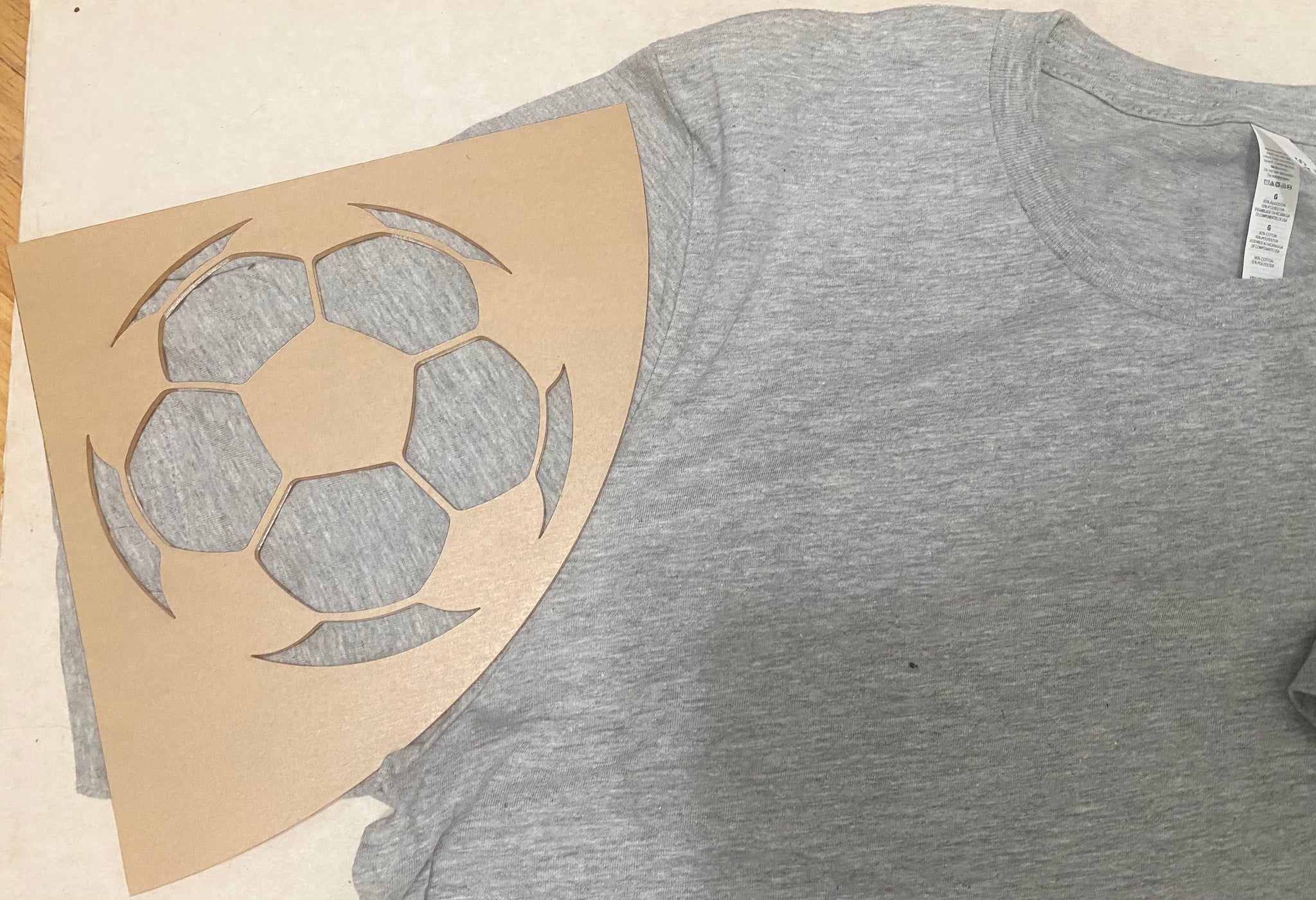 Soccer Sleeve Bleach Stencil