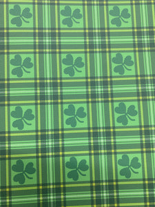 Shamrock Plaid Pattern HTV