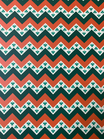 Chevron Shamrock Pattern HTV