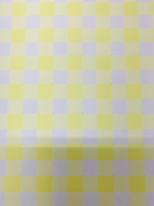 Yellow and White Plaid HTV