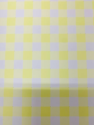 Yellow and White Plaid HTV