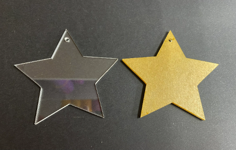 Clear Acrylic Star 3''